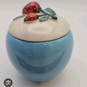 Vintage Strawberry Jam Jar